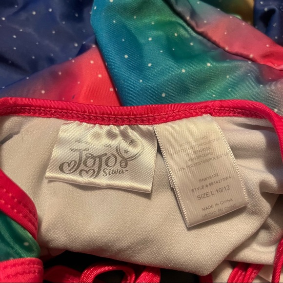 Set of two Jojo Siwa Rainbow One Piece Bathing Suits, Size 5-6 and 10-12 - Picture 9 of 9